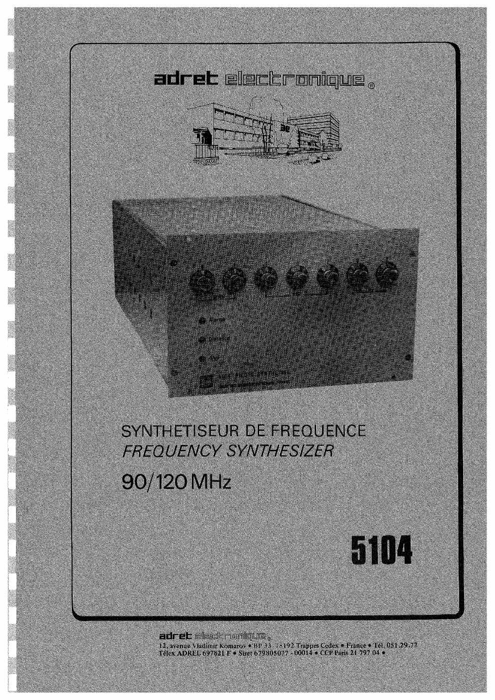 adret 5104 service manual 2